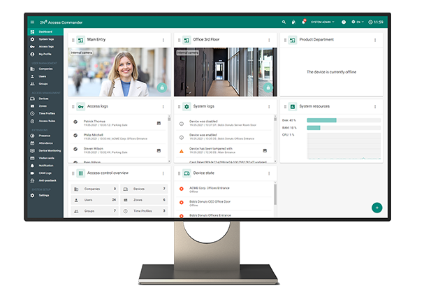 Imagen del software Access Commander
